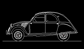 click on the 2CV to download the AutoCAD DWG file